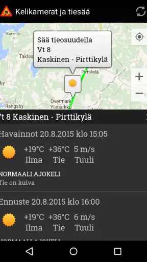 Kelikamerat ja tiesää screenshot