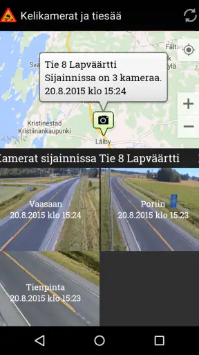 Kelikamerat ja tiesää screenshot