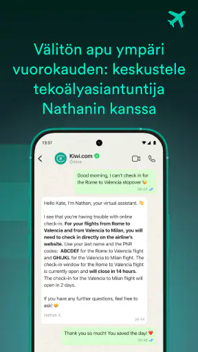 Kiwi.com: lentojen halpa hinta screenshot