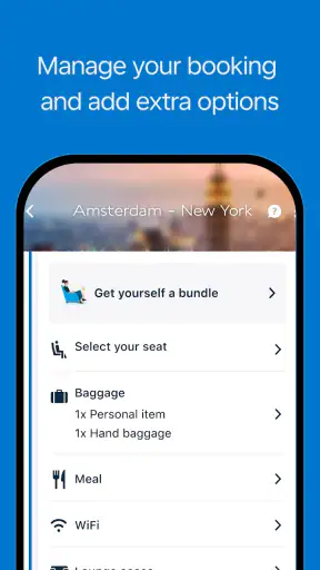 KLM - Book a flight screenshot