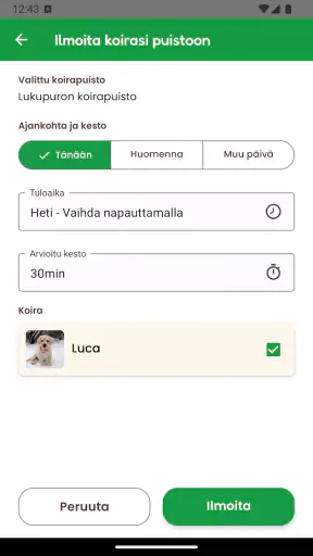 Koirapuisto screenshot