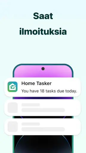 Kotitöiden siivousaikataulu screenshot