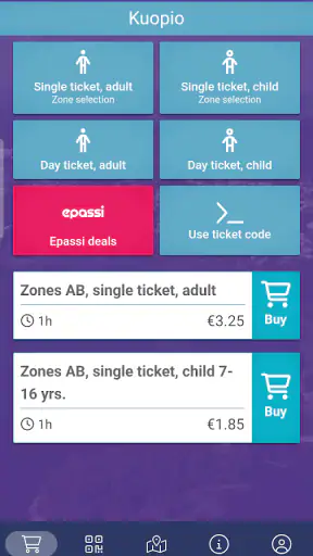 Kuopio Tickets screenshot
