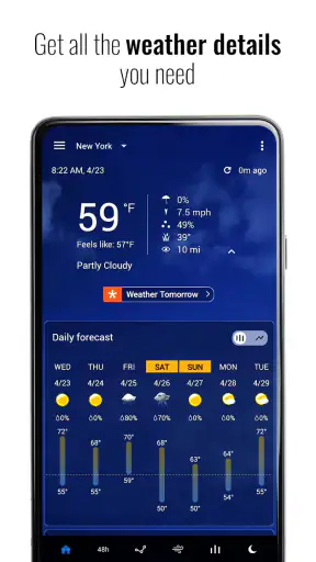 Läpinäkyvä kello ja sää screenshot