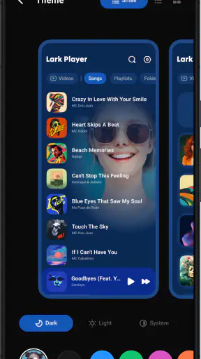 Lark Player:musiikkisoitin MP3 screenshot