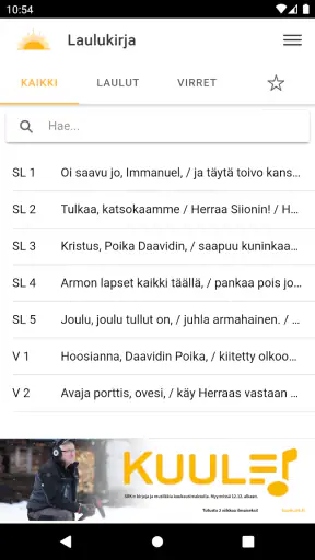 Laulukirja screenshot