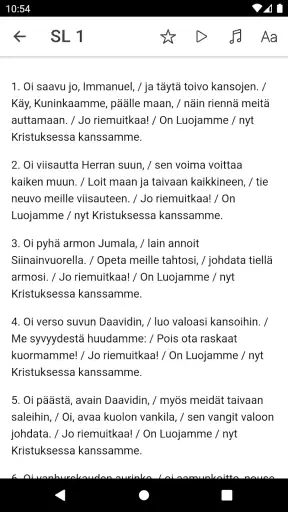 Laulukirja screenshot