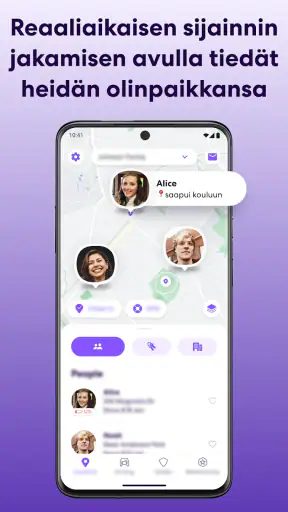 Life360 ja sijainnin jakaminen screenshot
