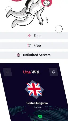 Line VPN screenshot