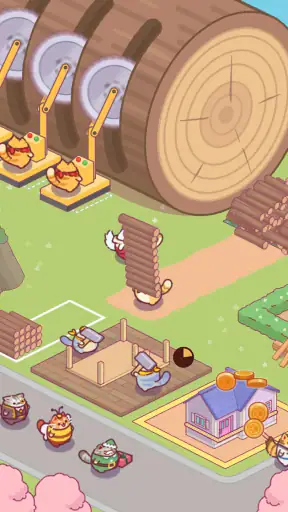 Lumbercat: Cute Idle Tycoon screenshot