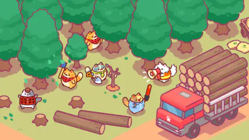 Lumbercat: Cute Idle Tycoon screenshot
