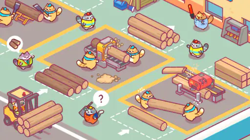 Lumbercat: Cute Idle Tycoon screenshot