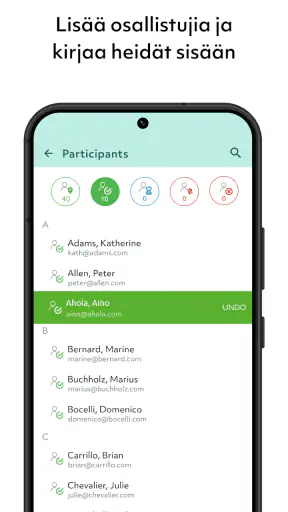 Lyyti Organiser screenshot