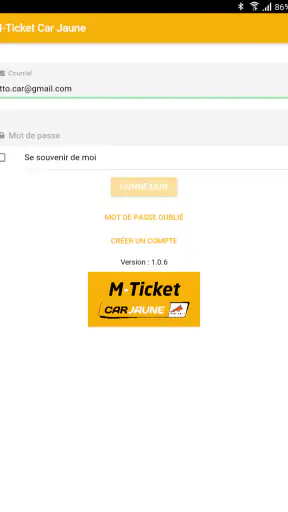 M-Ticket Car Jaune screenshot