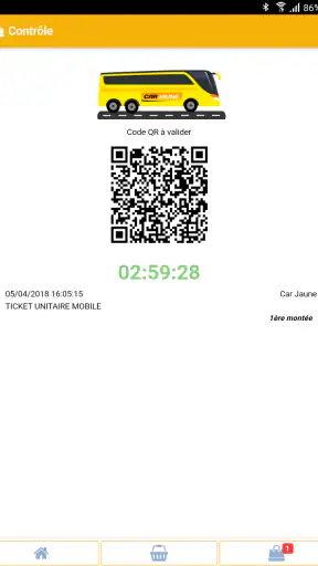 M-Ticket Car Jaune screenshot
