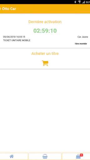M-Ticket Car Jaune screenshot