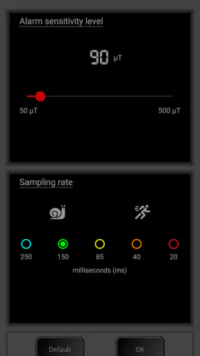 Magnetometer screenshot