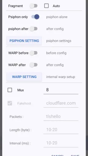 MahsaNG VPN screenshot