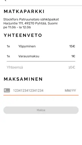 Matkaparkki.com screenshot