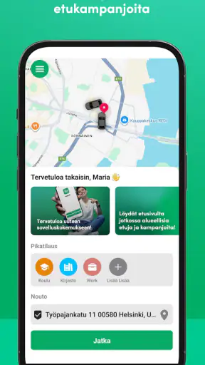Menevä Taksi screenshot