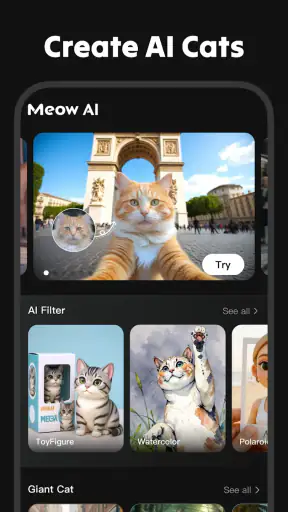 Meow AI: art photo generator screenshot