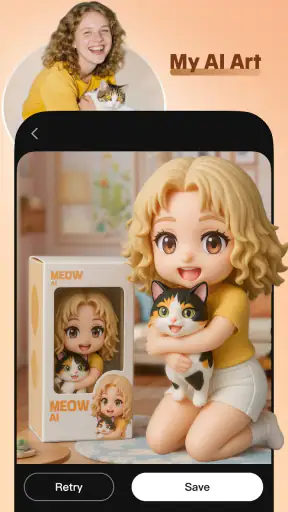 Meow AI: art photo generator screenshot