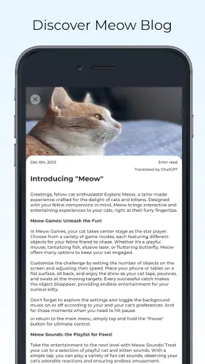Meow - Pelejä Kissoille Äänet screenshot