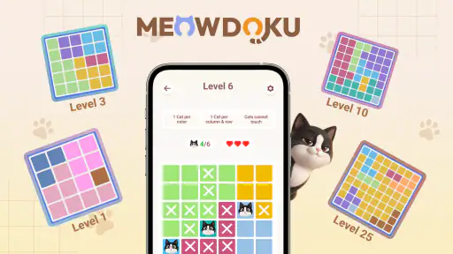 Meowdoku: Brain Puzzle Games screenshot