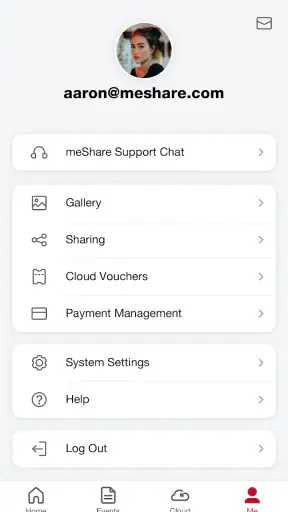 meShare screenshot