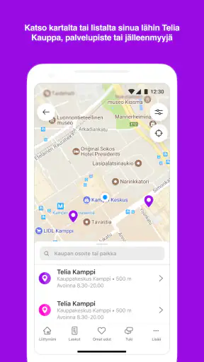 Minun Telia screenshot