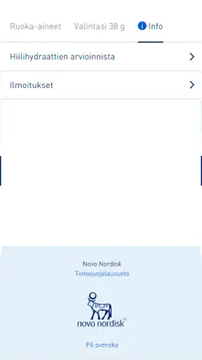 Mobiilihiilihydraattikäsikirja screenshot