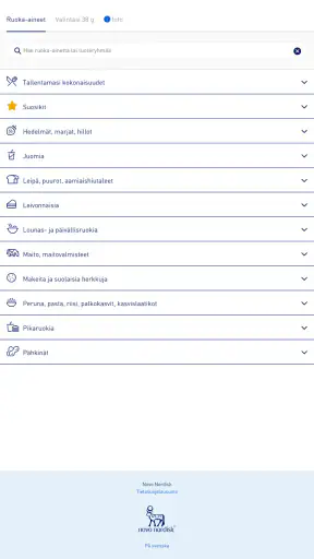 Mobiilihiilihydraattikäsikirja screenshot