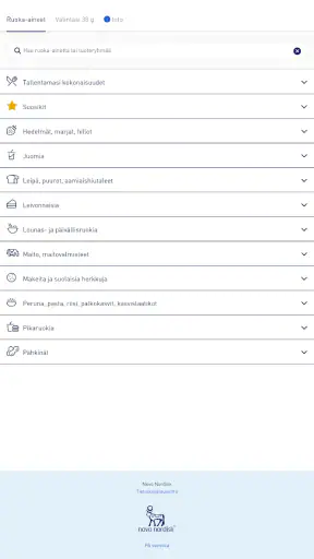 Mobiilihiilihydraattikäsikirja screenshot