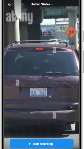 Mobile LPR screenshot