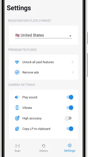 Mobile LPR screenshot