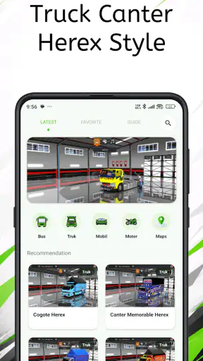 Mod Bussid Canter Herex Style screenshot