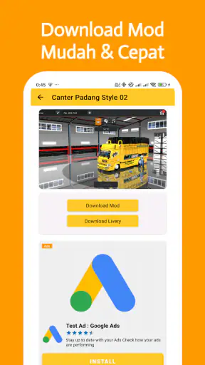 Mod Bussid Truck Canter Herex screenshot