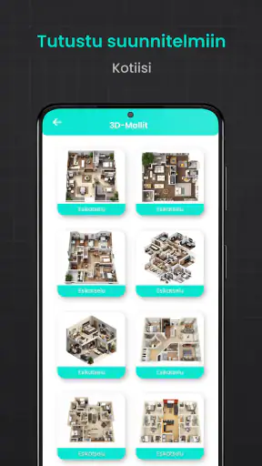 Moderni talo suunnittelu 2D screenshot