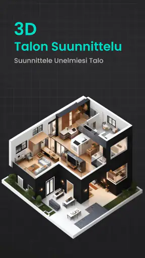 Moderni talo suunnittelu 2D screenshot