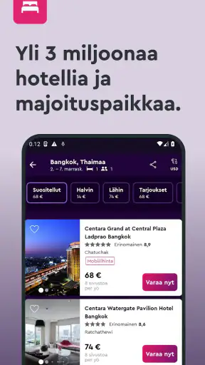 momondo: lennot, hotellit screenshot