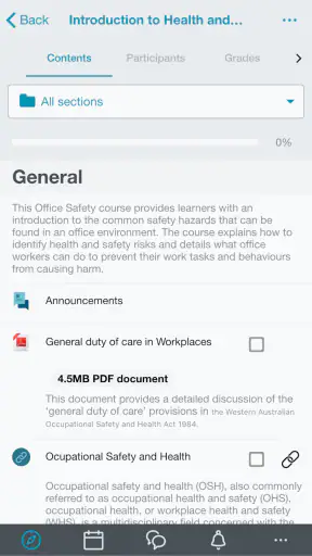 Moodle Workplace screenshot