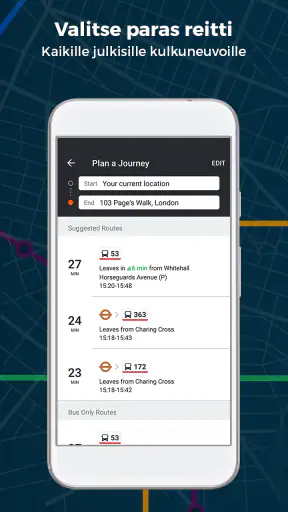 Moovit: Bussi- ja junainfo screenshot