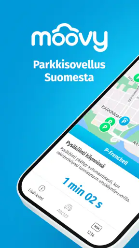 Moovy, parkkisovellus Suomesta screenshot