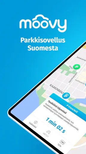 Moovy, parkkisovellus Suomesta screenshot
