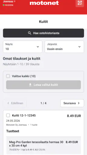 Motonet screenshot