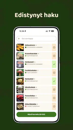 Mushroom Spot: sienet kartalla screenshot