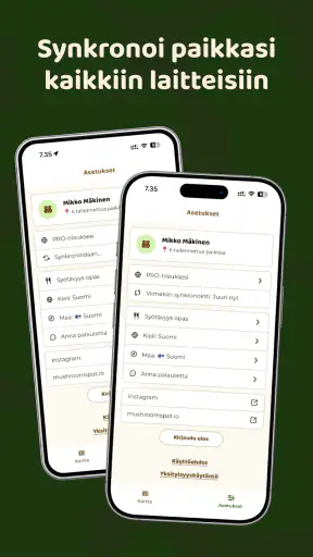 Mushroom Spot: sienet kartalla screenshot