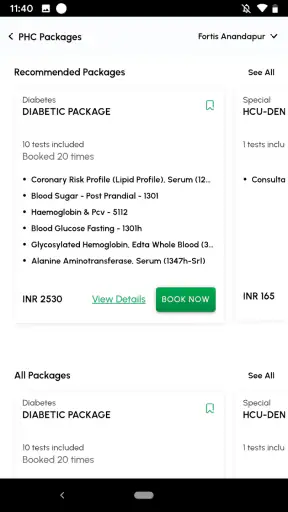 myFortis screenshot
