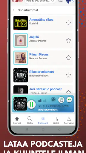 myTuner Radio Suomi nettiradio screenshot