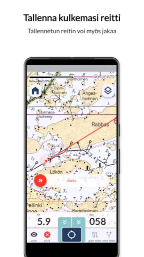 Nautics Sailmate screenshot